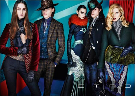 炫彩世界 Etro 2012秋冬服装广告大片